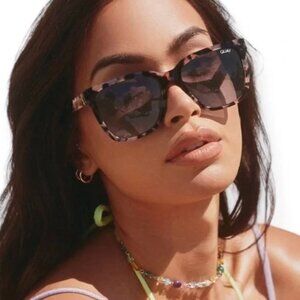 Quay Polarized Wired Tortoise Sunglasses